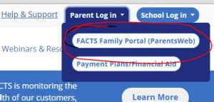 Family Portal: Login